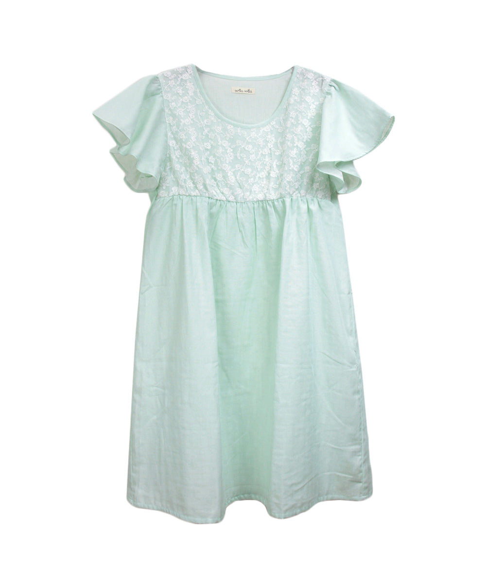 レディース パジャマ ネグリジェ 半袖  綿 コットン 夏  [綿100%ダブルガーゼ] f00368