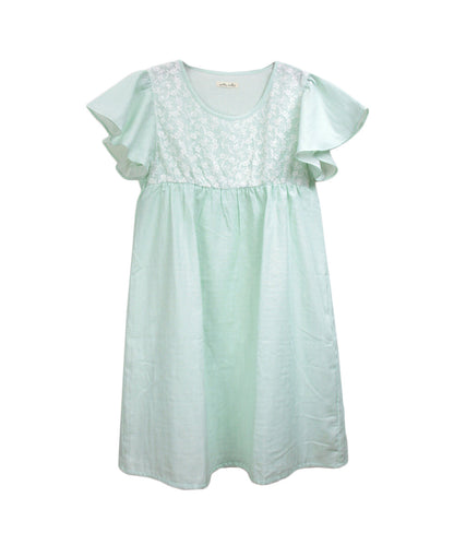 レディース パジャマ ネグリジェ 半袖  綿 コットン 夏  [綿100%ダブルガーゼ] f00368