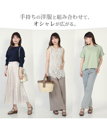 レディース ワンマイルウェア ルームウェア 綿 コットン 長袖 半袖 [綿100%スムースコットン] f00466